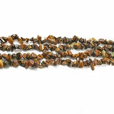 Afbeelding van SKYBEADS Chips Tijgeroog, onregelmatige parels, 3 8 mm, edelsteen, voor sieraden, lengte 78 cm