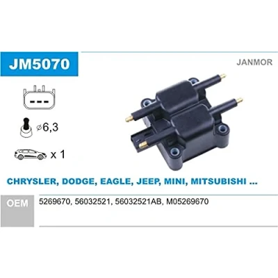 Afbeelding van JANMOR JM5070 Bobine MINI: Hatchback, CHRYSLER: Sebring II Saloon