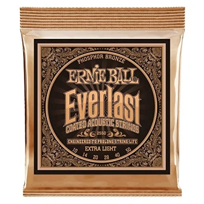 Afbeelding van Ernie Ball EB2550 10 50 Everlast Coated 80/20 Bronze Custom Light Akoestische gitaarsnaren