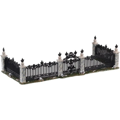 Afbeelding van Lemax Bat Fence Gate Set Of 5 Kersthuisjes &amp; Kerstdorpen