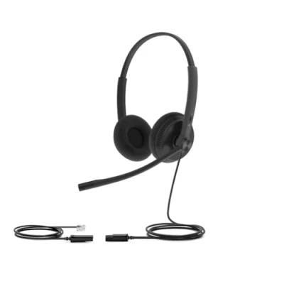 Image de Yealink YHS34 Lite Dual Micro casque sur oreille filaire Quick Disconnect noir