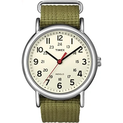 Afbeelding van Timex Uniseks kwarts T2N647D7, Wit