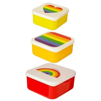 Afbeelding van Set van 3 lunchtrommels Regenboog