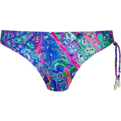 Afbeelding van Calvin Klein String Side Tie Bikini Slip dames Blauw dessin S/36