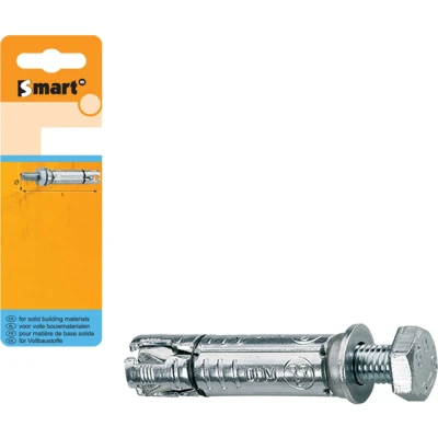 Afbeelding van SMART Keilbout met tapbout M8x25x70 Zn 4 st