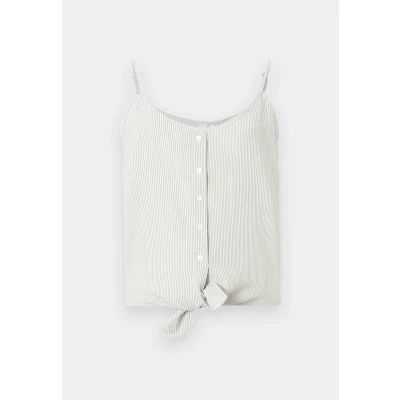 Afbeelding van ONLY Onllecey KNOT Singlet Top, Dames, Maat: XS, Cloud dancer/lily pad