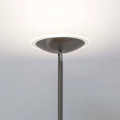 Afbeelding van Lindby LED uplighter Malea, 180 cm, nikkel, metaal