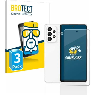 Afbeelding van BROTECT Screenprotector voor Samsung Galaxy A53 5G (Voor+Camera) Folie Beschermfolie Beschermglas transparant (3 Stuks)
