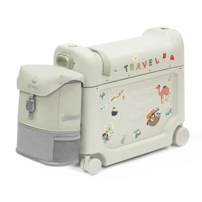 Afbeelding van Stokke JetKids Reisset, bedbox en rugzak, ideaal voor kinderen van 2 tot 7 jaar (tot 35 kg), Arctic Blue, Vakantie