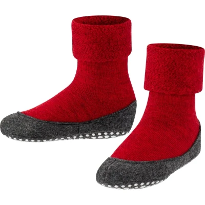 Afbeelding van Falke Cosyshoe Homesocks WOOLMIX, Silicon GRIP Sokken voor kinderen, Maat: 33/34, Rot