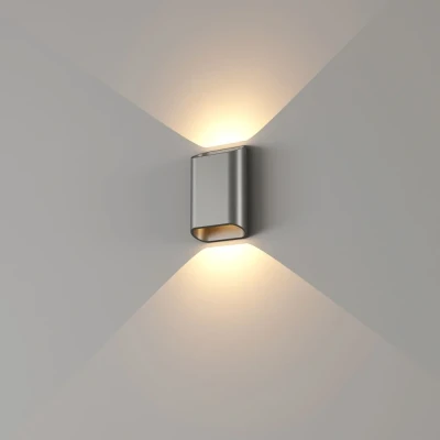 Afbeelding van Artdelight Wandlamp Diaz Small H 15 cm gun metal