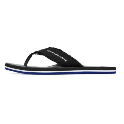 Afbeelding van Tommy Hilfiger Pantoffels, Heren, Maat: 45, Black Katoen