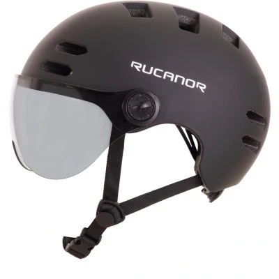Afbeelding van Rucanor Sprint Fietshelm (EN 1078 + NTA 8776) Verstelbaar met Draaiknop Lichtgewicht Maat L 58 61 cm Zwart Speed Pedelec Snorscooter