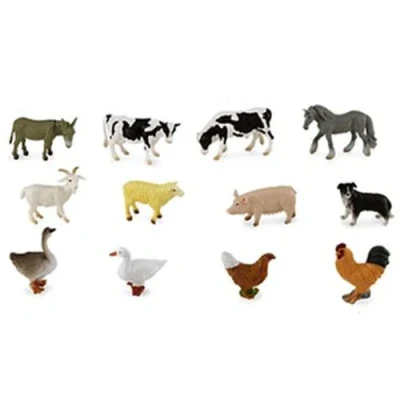 Afbeelding van Collecta mini boerderijdieren 3 6 cm (12st)