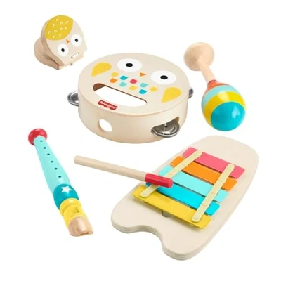 Afbeelding van Fisher Price Muzikale Cadeauset Houten speelgoedinstrumenten