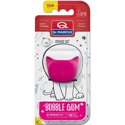 Afbeelding van Dr. Marcus Bubble Gum Cosmic Cat autogeurtje met neutrafresh technologie Luchtverfrisser auto Tot 45 dagen geurverspreiding 20 Gram