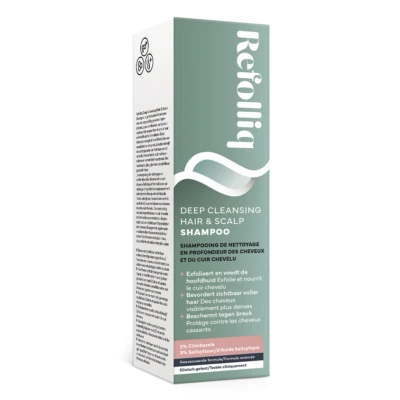 Afbeelding van Refolliq Deep Cleansing Hair &amp; Scalp Shampoo Zichtbaar voller, sterker haar Exfolieert en voedt de hoofdhuid Ondersteunt haargroei Verbetert veerkracht glans Beschermt tegen breuk.