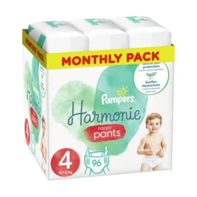 Afbeelding van Pampers Harmonie Pants Maat 4 Megapack 96 stuks 9/15 KG