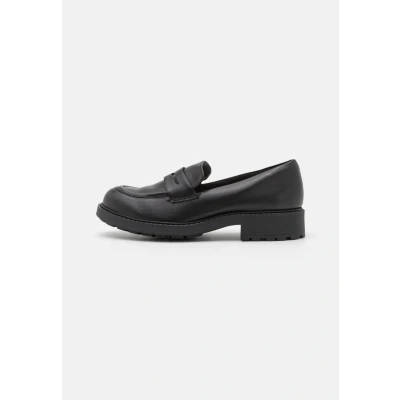 Afbeelding van Clarks Orinoco Penny Instappers, Dames, Maat: 37.5, Black leather Leer