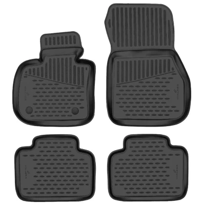 Afbeelding van WALSER XTR 75195 Vloermatset Rubber voor en achter Zwart Op maat gemaakt