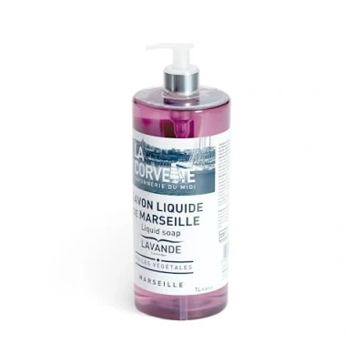 Afbeelding van La Corvette Marseille zeep vloeibaar met lavendel, 1000 ml