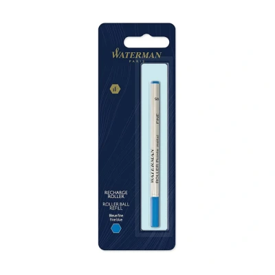 Afbeelding van Rollerpenvulling Waterman blauw fijn op blister