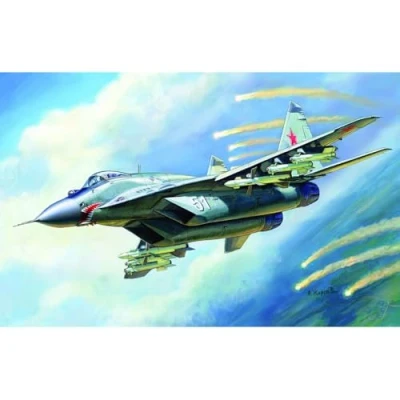 Afbeelding van 1:144 Zvezda 7430 Russian Fighter Mikoyan MiG 29 Fulcrum Straaljager Snap Fit Kit Plastic Modelbouwpakket