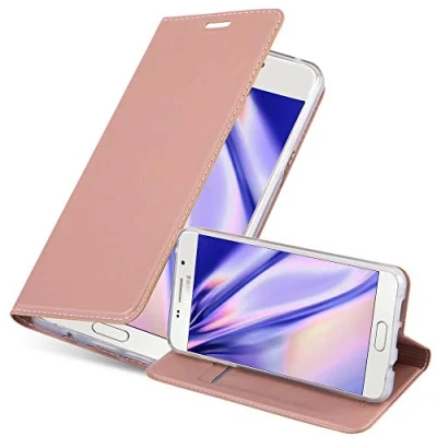 Afbeelding van Cadorabo Hoesje geschikt voor Samsung Galaxy A3 2016 in CLASSY ROSE GOUD Beschermhoes met magnetische sluiting, standfunctie en kaartvakje Book Case Cover Etui