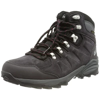Image de Jack Wolfskin Refugio Texapore Mid M Chaussures de marche pour femme, Violet acier foncé, 40.5 EU