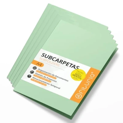 Afbeelding van Ofituria 50 stuks A4 kartonnen onderleggers, 180 g, groen