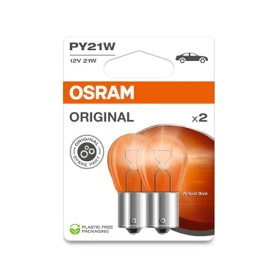 Image de 2 ampoules py21w osram original
