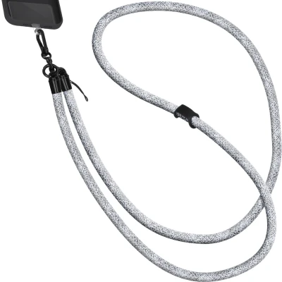 Afbeelding van iMoshion Universeel telefoonkoord one size Telefoonketting Wit &amp; Zwart