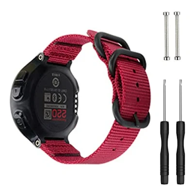 Afbeelding van ACTECH Bandje compatibel met Garmin Forerunner 735XT/220/230/235/620/630/Approach S20 S5 S6, nylon reservearmband