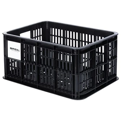 Afbeelding van Gerecyclede fietskrat Basil Crate S 17.5 liter 29 x 39 20 cm black