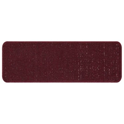 Afbeelding van vidaXL Trapmat Bordeaux Polypropeen 25 x 60 cm Traplopers Rechthoekig