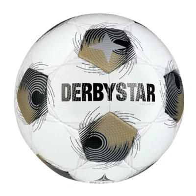 Afbeelding van Derbystar Voetbal Brillant TT Wit Goud Zilver Maat 5
