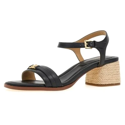 Afbeelding van Michael Kors Mandy MID Espadrilles, Dames, Maat: 38, Black Leer