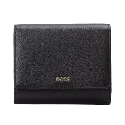 Afbeelding van BOSS Alyce Trifold Portemonnee, Dames, Maat: One Size, Black