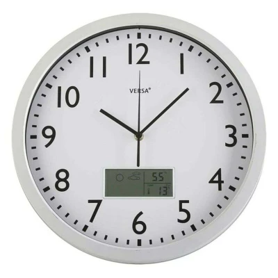 Afbeelding van Muurklok Versa 18560239 Wit Plastic Minimalist 4 x 35 cm