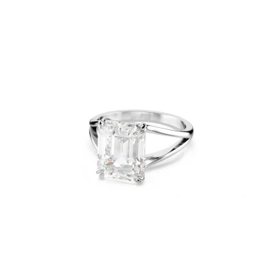 Afbeelding van Swarovski dames Stilla ring met kristal 60 in de kleur Zilver