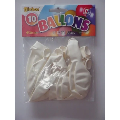 Afbeelding van Witte ballonnen 30cm 10 stuks