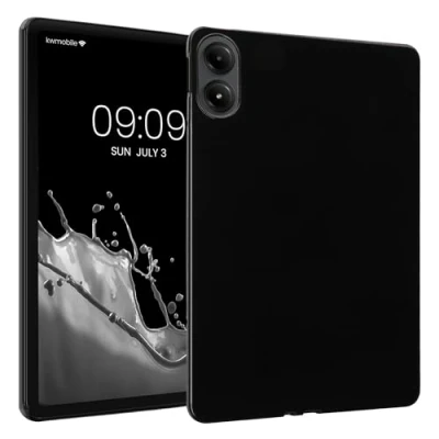 Afbeelding van kwmobile Hoes geschikt voor Xiaomi Redmi Pad Pro Siliconenhoes Tablet in zwart cover