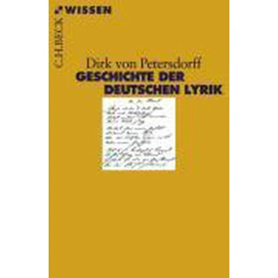 Afbeelding van Geschichte der deutschen Lyrik