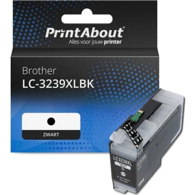 Afbeelding van Huismerk Brother LC 3239XLBK Inktcartridge Zwart Hoge capaciteit