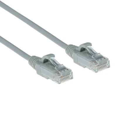 Afbeelding van ACT DC9010 LSZH U/UTP CAT6 Datacenter Slimline Patchkabel Snagless RJ45 connectoren Grijs 10 meter