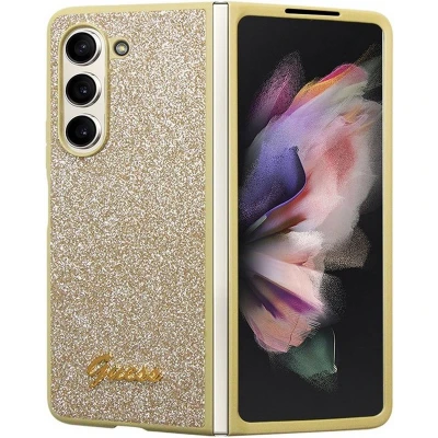 Afbeelding van Guess Glitter Back Case Geschikt voor Samsung Galaxy Z Fold 5 (F946) Goud