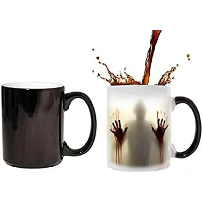 Afbeelding van Lingstar Zombies The Walking Dead Warmtegevoelige Koffiemok van keramiek