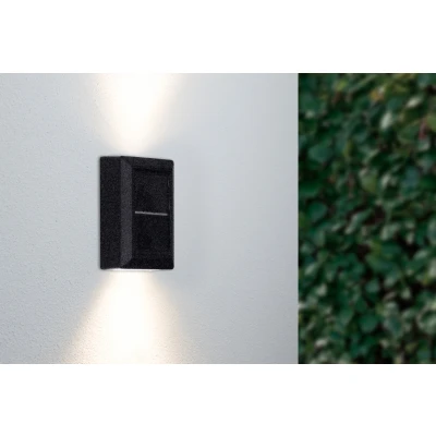 Afbeelding van LED Solar Wandlamp Op Zonne Energie, Up &amp; Down, Waterdicht IP65, Schemersensor