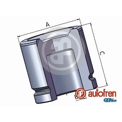 Afbeelding van AUTOFREN SEINSA D025791 Zuiger, remklauw 51 Vooras TRW