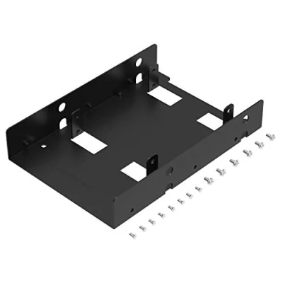 Afbeelding van SABRENT Montageframe voor harde schijven 2,5 inch SSD op 3,5 adapter, caddie montageset HDD schijf of SSD, schroeven inbegrepen montage (BK HDDH)